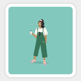 Coffee Girl Sticker